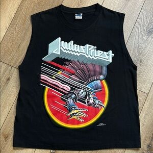 Vintage Judas Priest Screaming for Vengeance T Shirt Tank Size L Cygnus Tag Repo